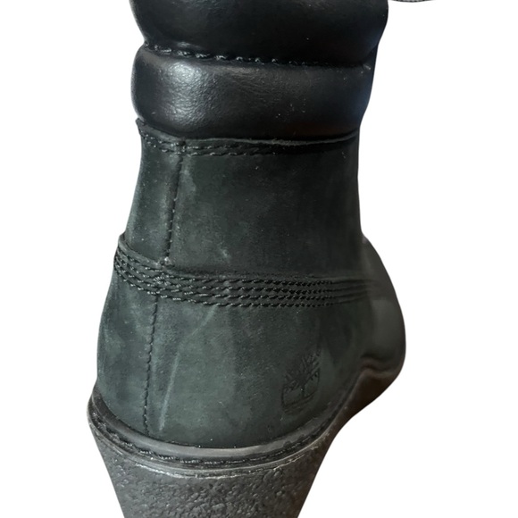Black Leather Timberland wedges - Picture 7 of 11